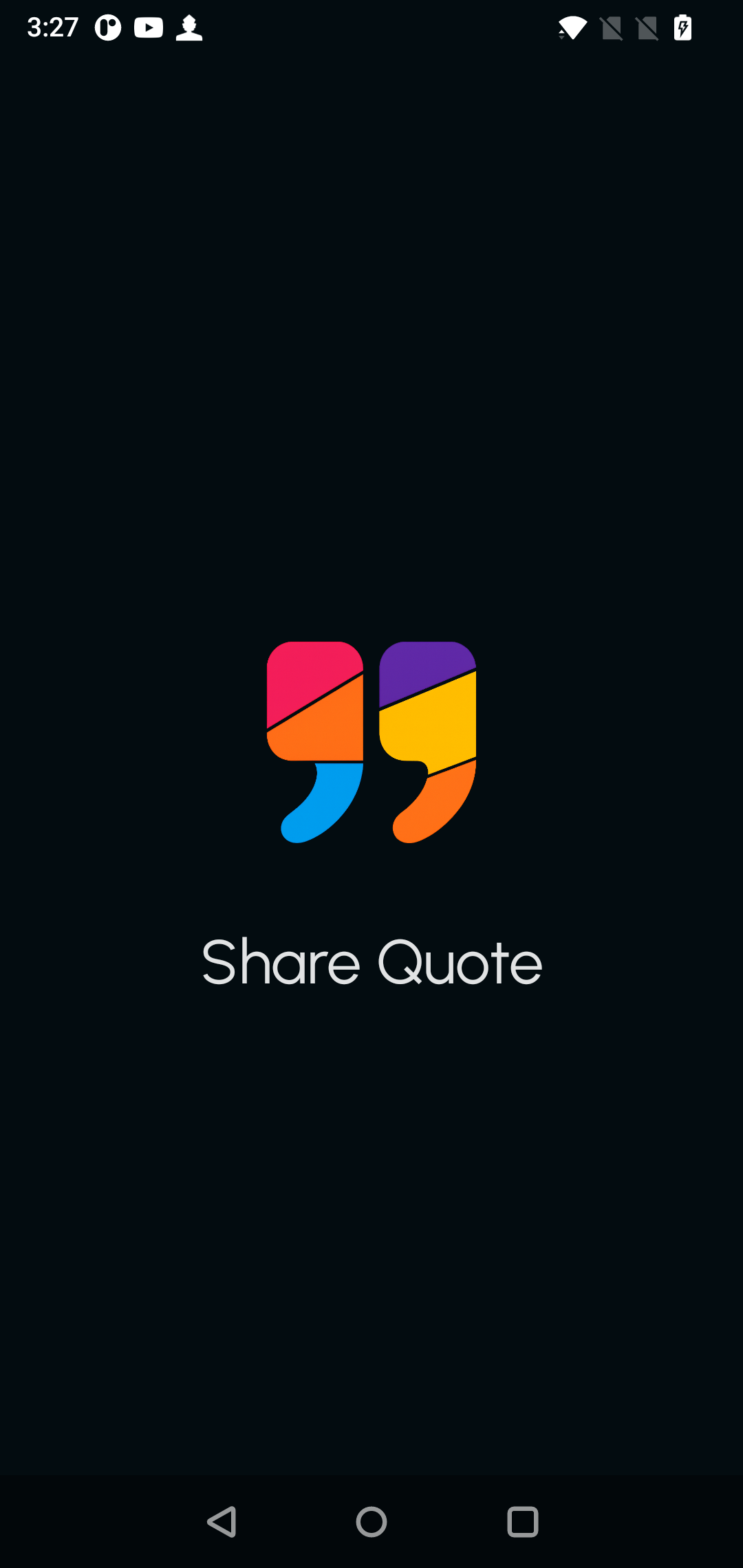 Share Quote app splash screen